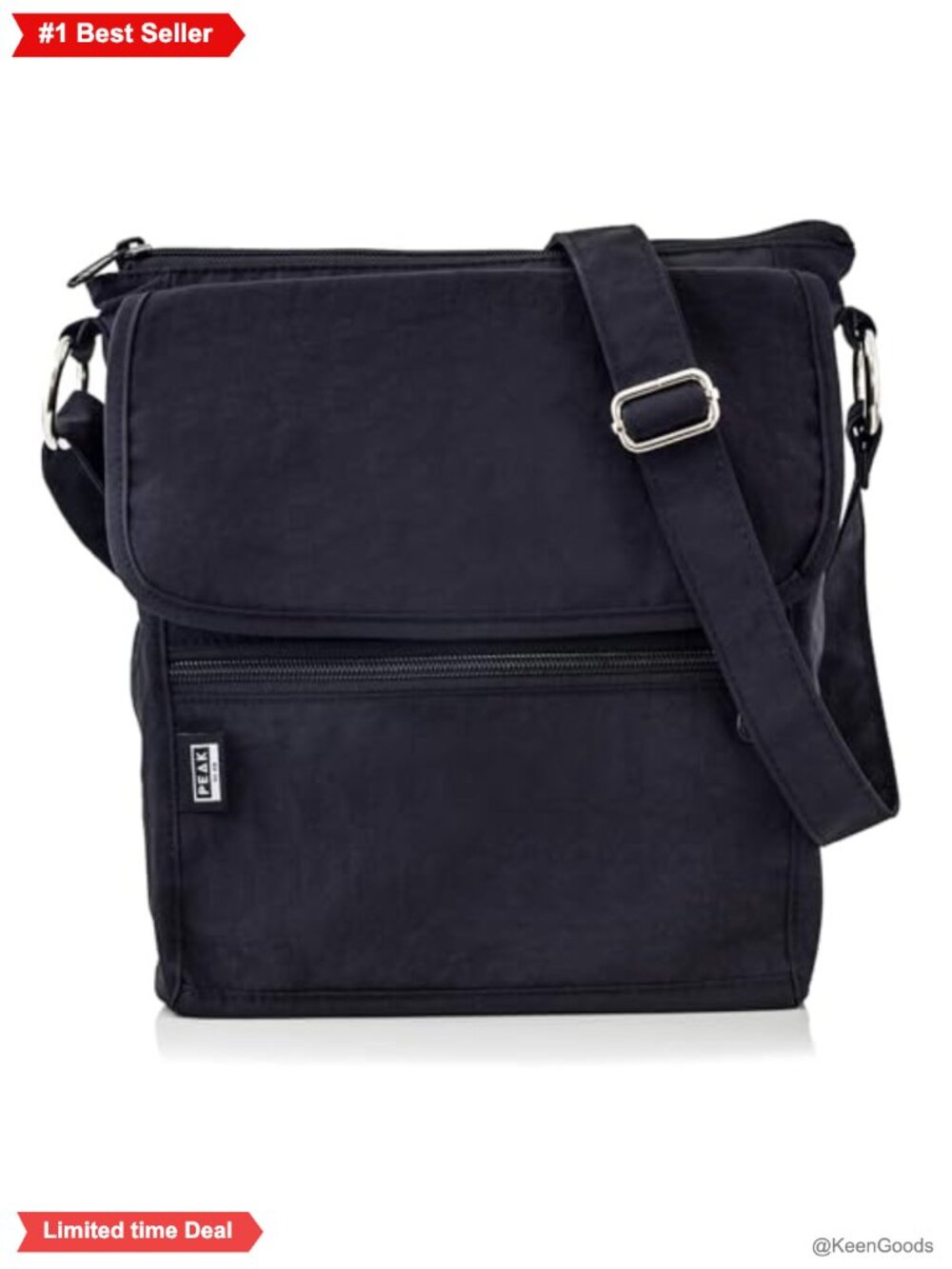 Nylon Crossbody Travel Purse RFID Blocking Pocket Adjustable Strap Lightweight